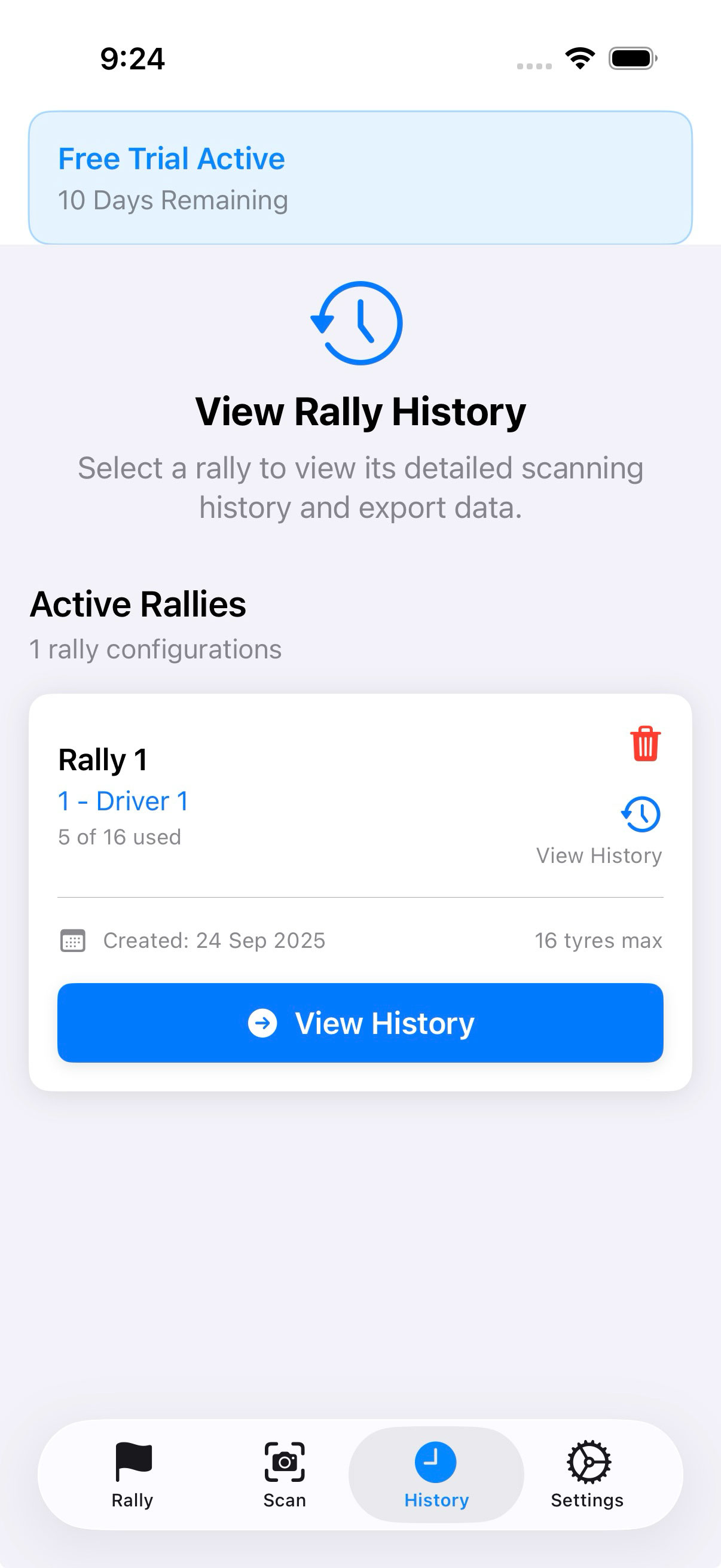 User Manual - Rally Tyre Log