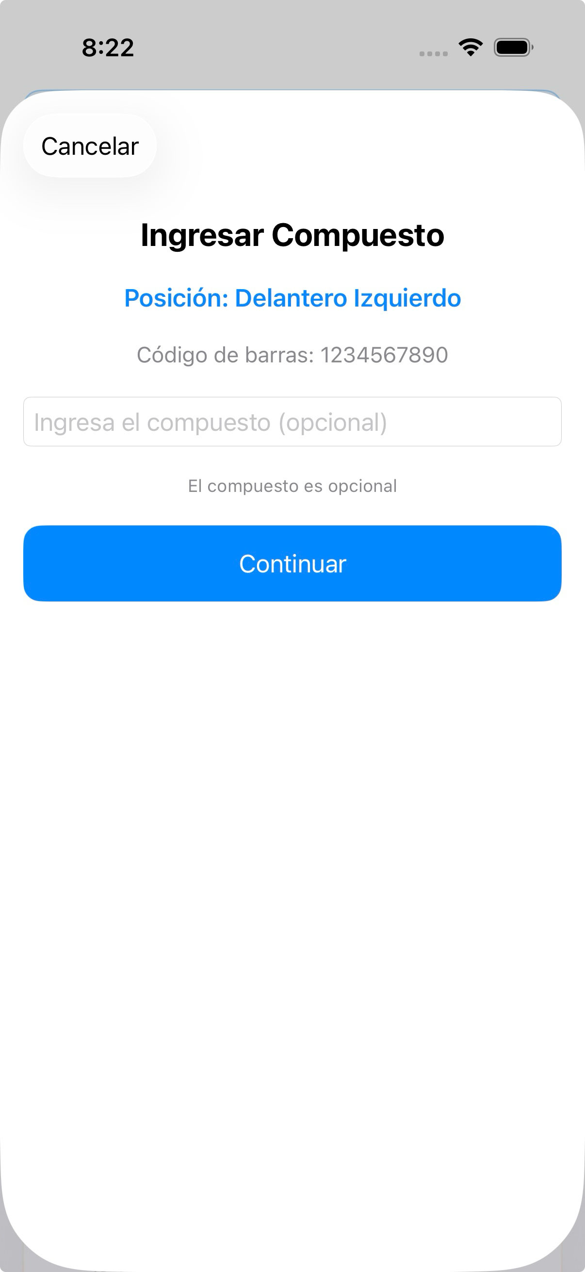 Seleccionar compuesto